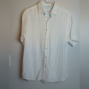 Porter and Ash Linen Men's Button Up Shirt Size Large